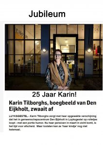 25 jaar Karin !